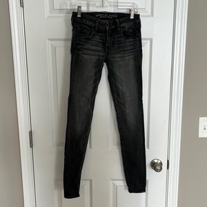 American eagle faded black jeans